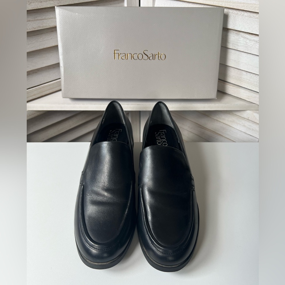 Franco Sarto Black leather Women’s Loafers